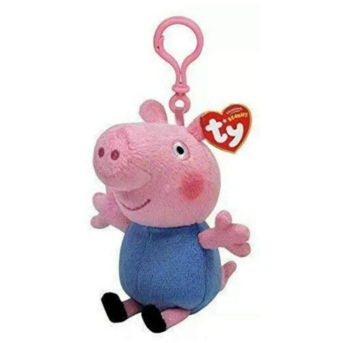 ty Beanie Babies Peppa Pig George Schlüsselanhänger