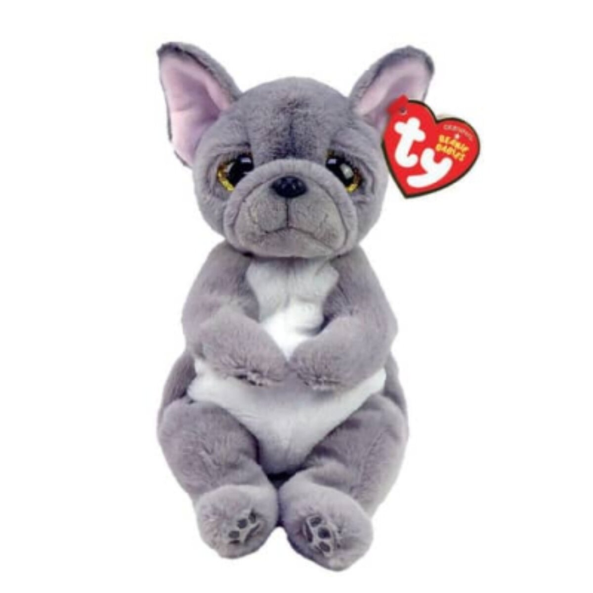 Ty Plüschfigur Hund Wilfred grau