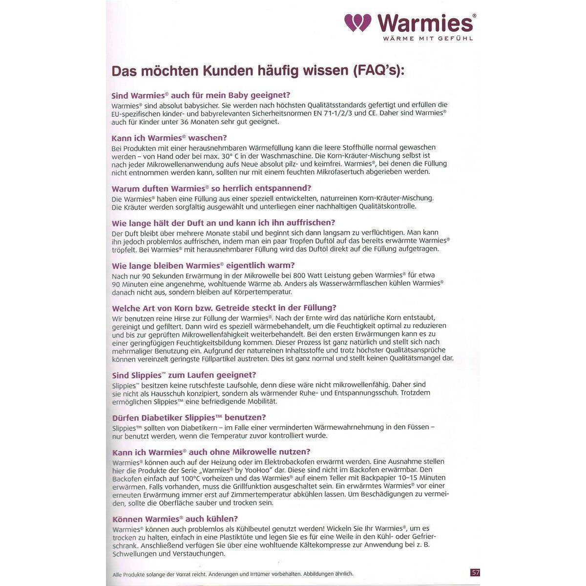 Warmies® Wärmestofftier Mini Bär mit herausnehmbarer Lavendelfüllung