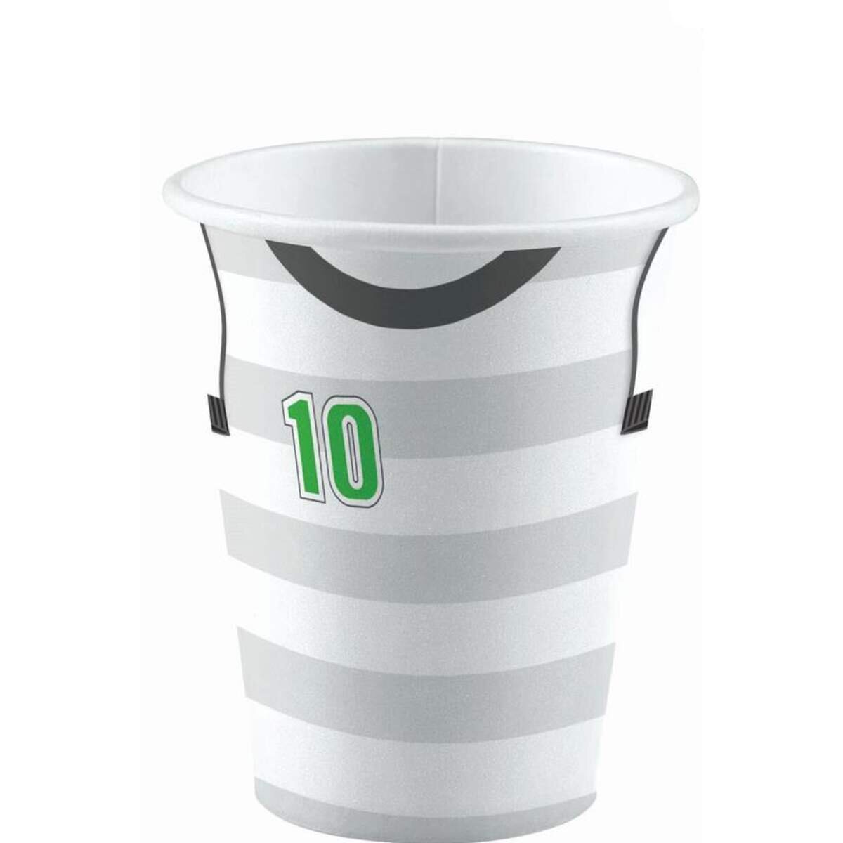 amscan 8 Becher Kicker Party 250 ml, sortiert