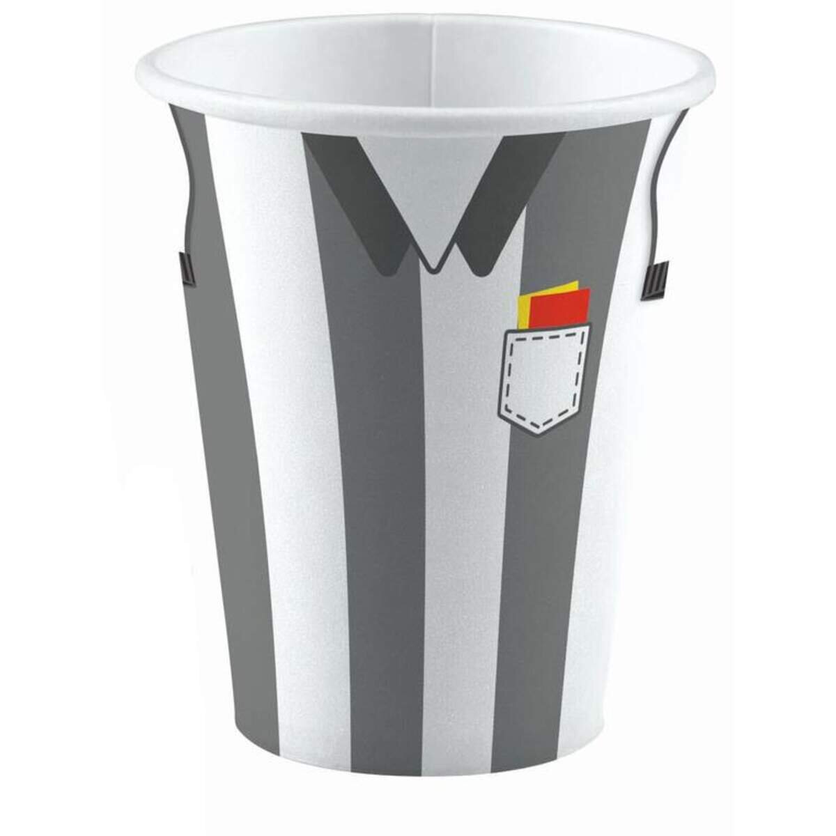 amscan 8 Becher Kicker Party 250 ml, sortiert