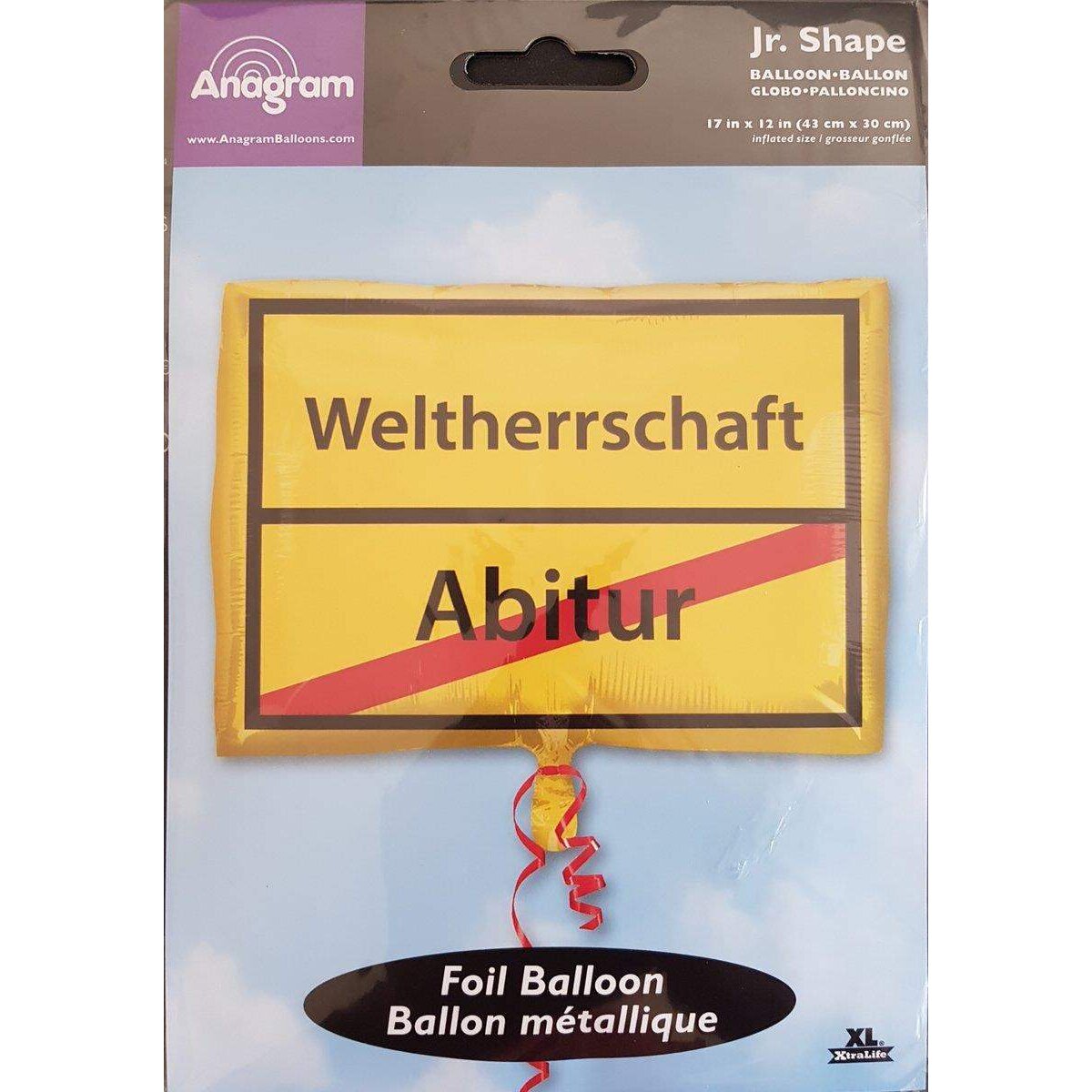 amscan Folienballon Abitur Weltherrschaft