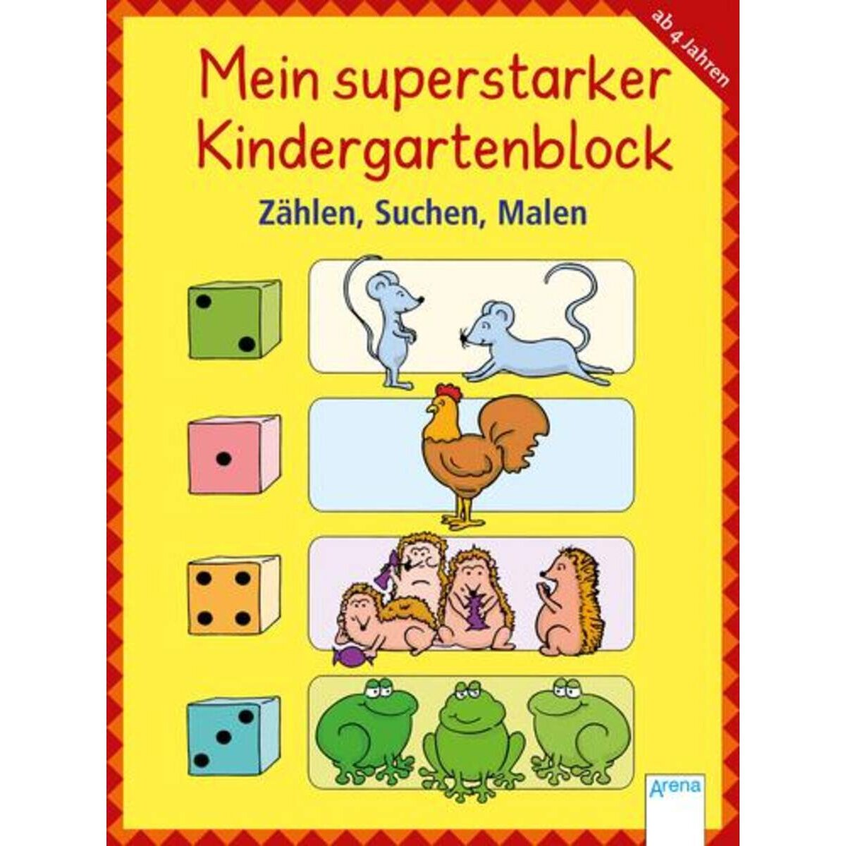 Arena Mein superstarker Kindergartenblock: Zählen, Suchen, Malen