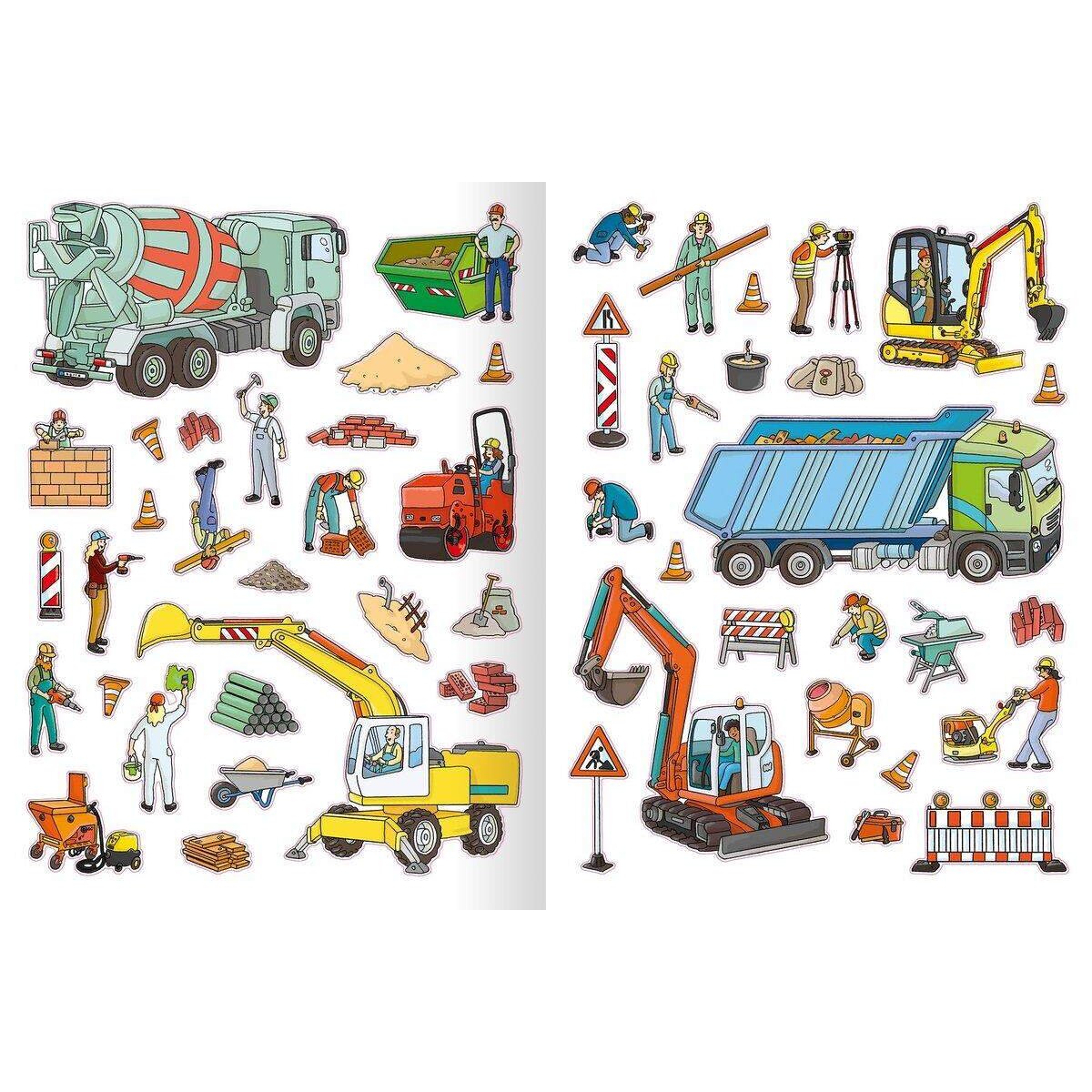 ars Edition Erstes Stickern Baustelle über 200 Sticker