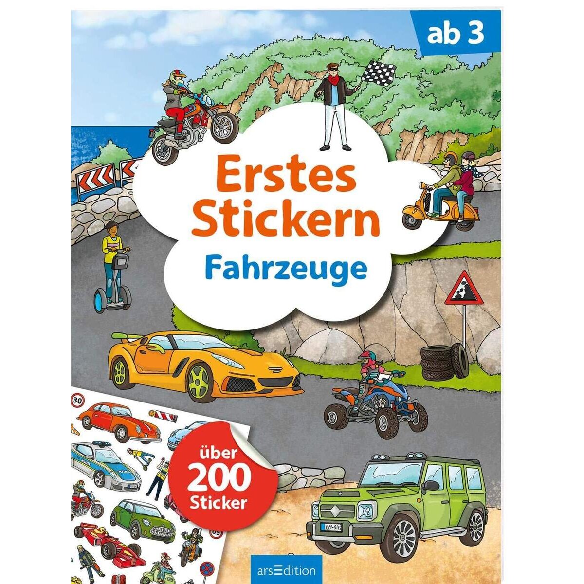 ars Edition Erstes Stickern Fahrzeuge: Über 200 Sticker