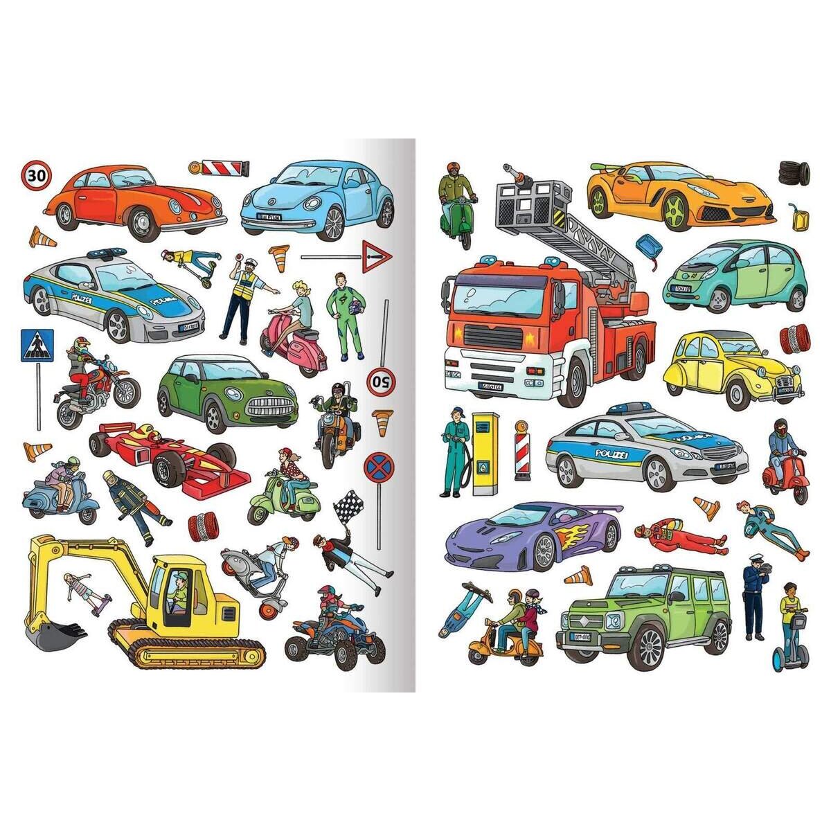 ars Edition Erstes Stickern Fahrzeuge: Über 200 Sticker