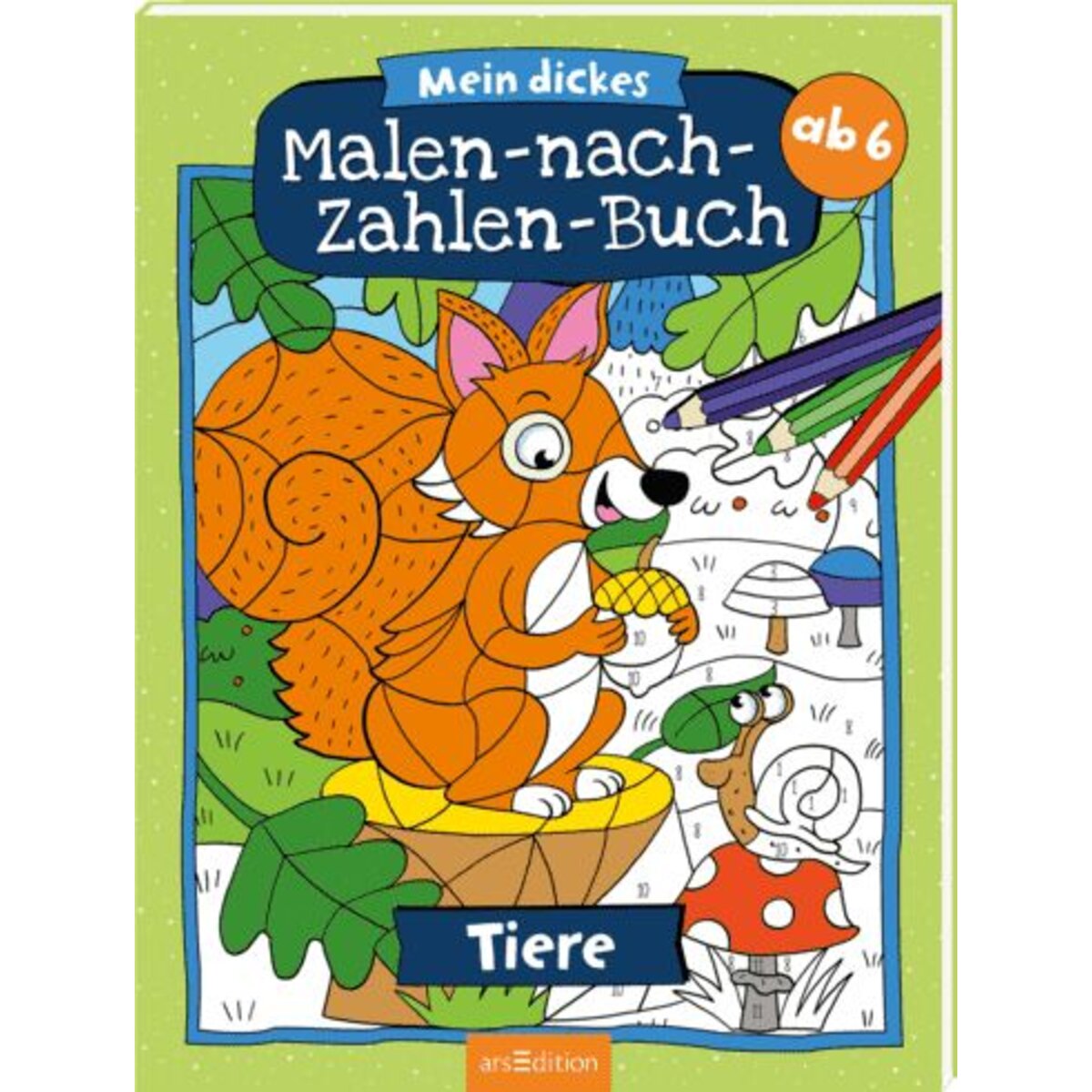 ars Edition Mein dickes Malen-nach-Zahlen-Buch – Tiere