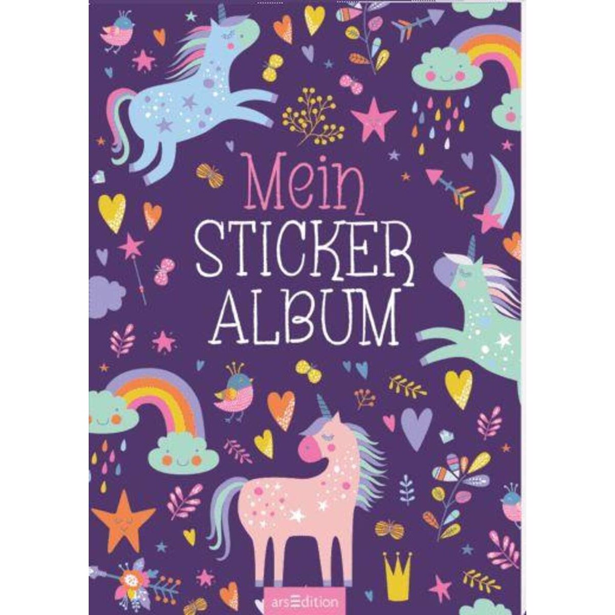 ars Edition Mein Stickeralbum Einhörner