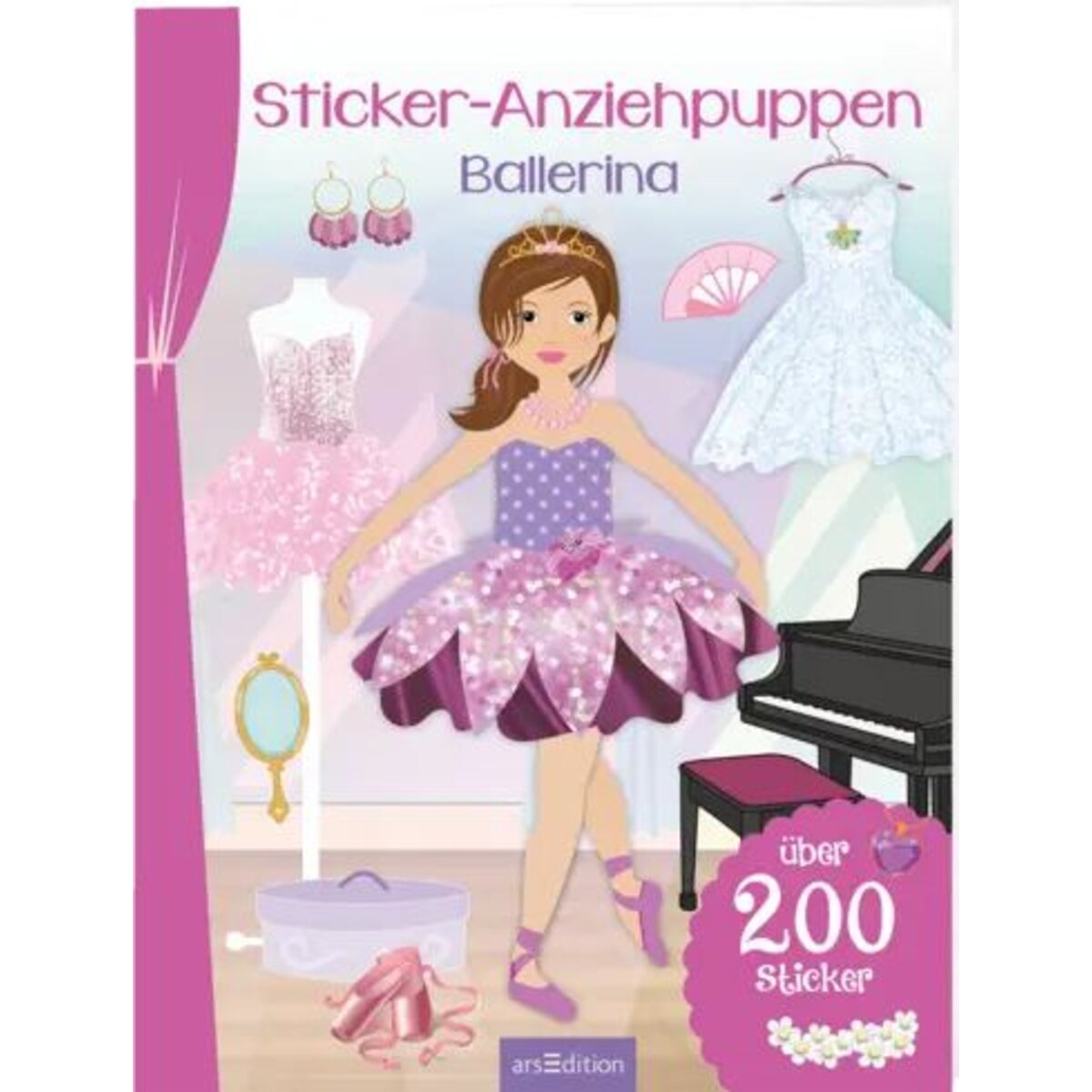 ars Edition Sticker-Anziehpuppen – Ballerina