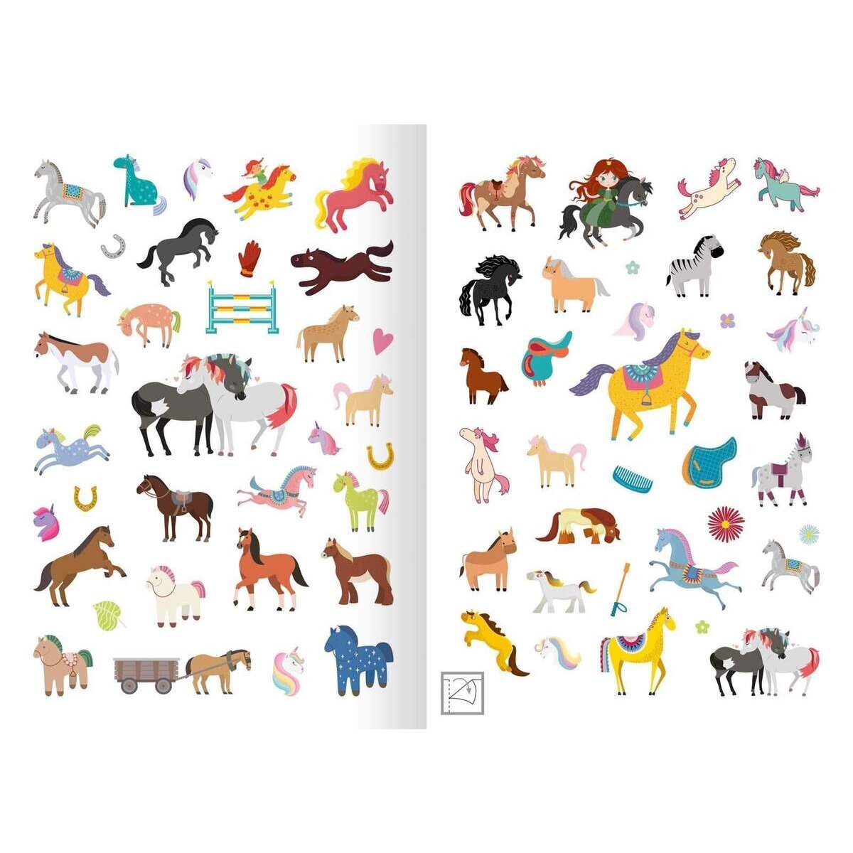 ars Edition Stickerheft Glitzerspaß Pferde Sticker