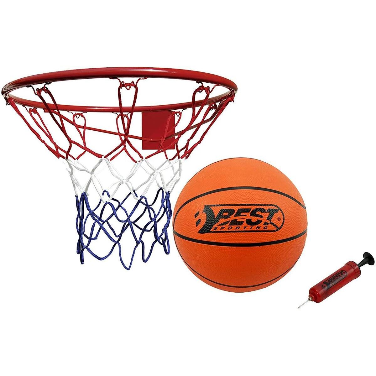 BEST Sporting Basketball Set aus Basketballkorb mit Ball und Pumpe