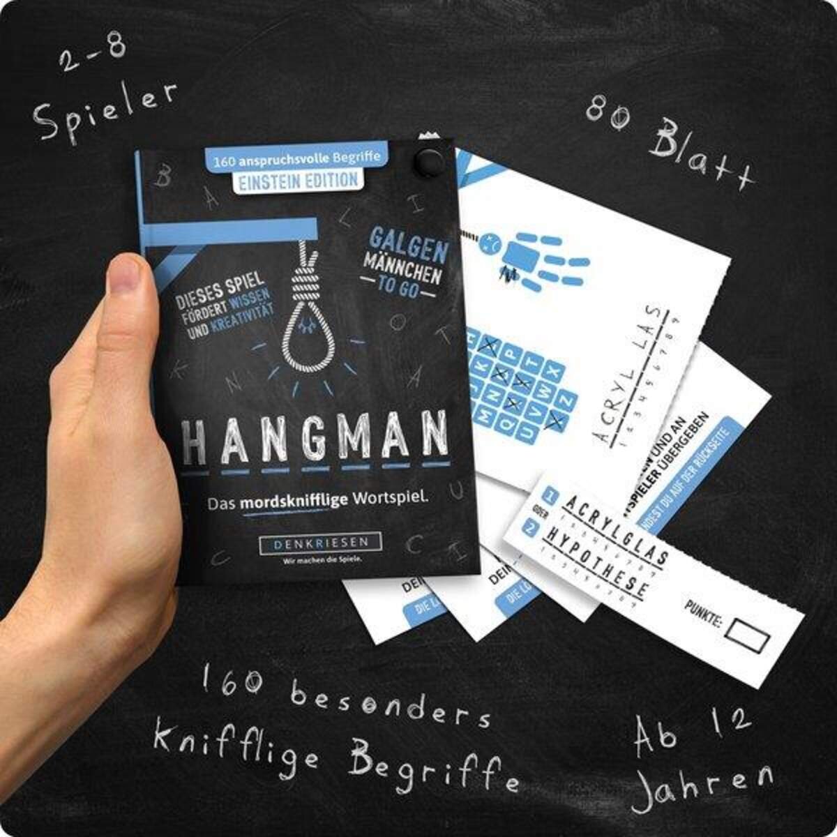 Denkriesen HANGMAN - Einstein Edition "Galgenmännchen To Go"