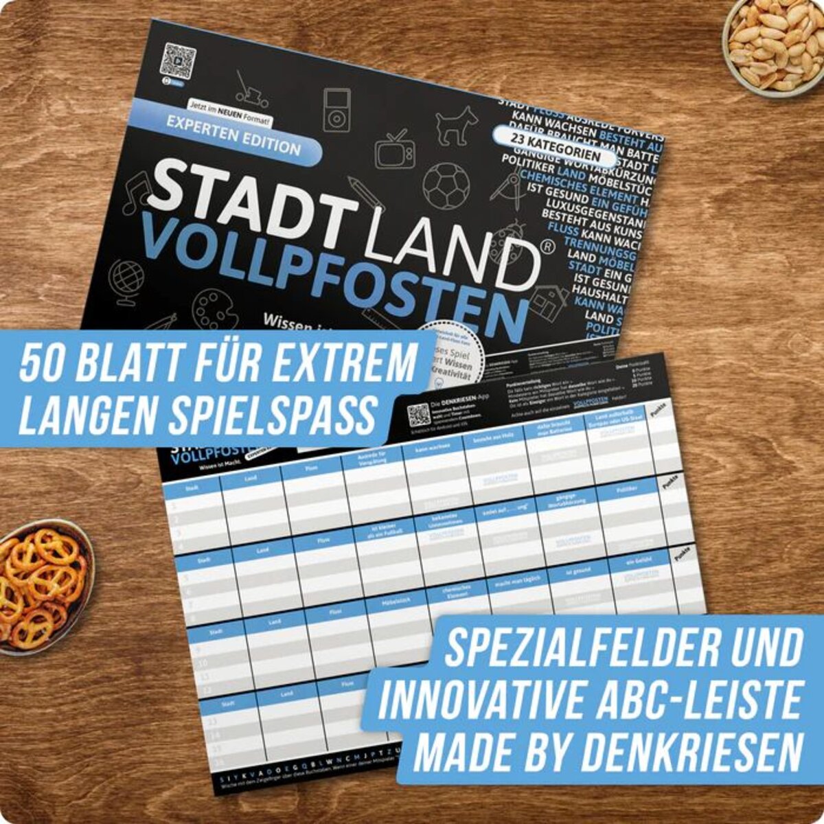 Denkriesen Stadt Land Vollpfosten - Experten Edition "Wissen ist Macht"