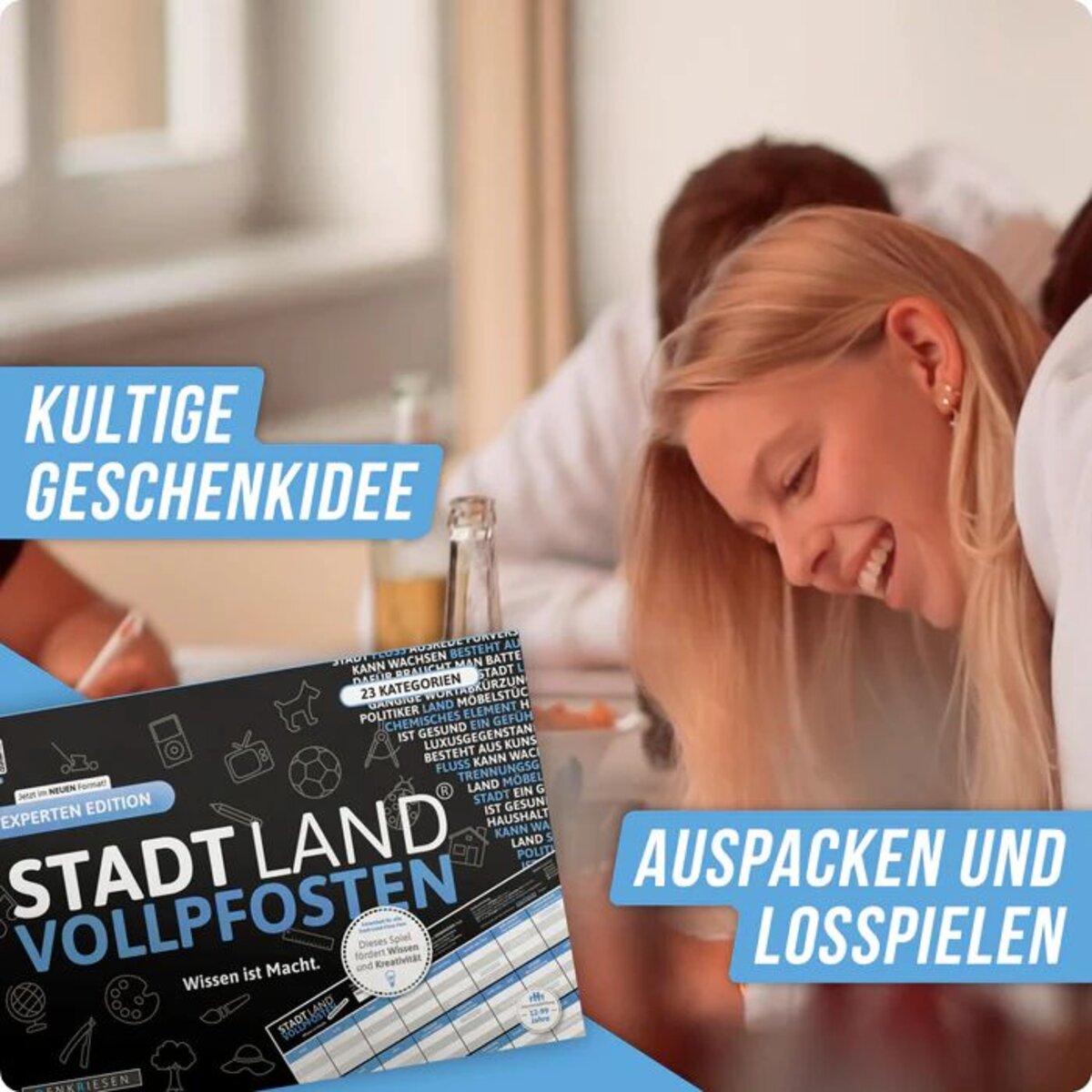 Denkriesen Stadt Land Vollpfosten - Experten Edition "Wissen ist Macht"