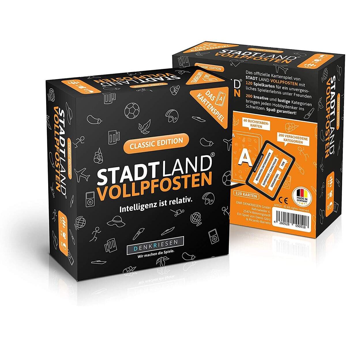 Denkriesen Stadt Land Vollpfosten® Das Kartenspiel – Classic Edition