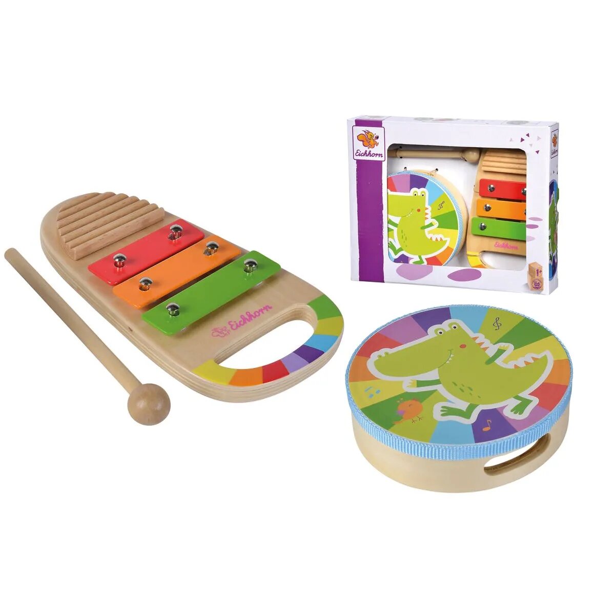 Eichhorn Musik Set Trommel und Xylo