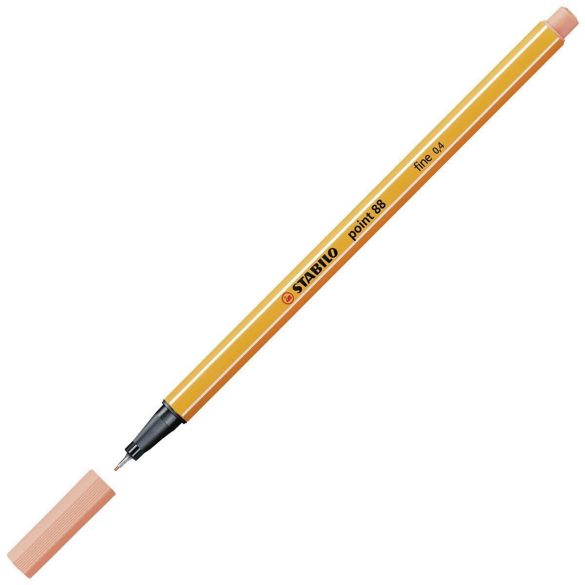 Fineliner - STABILO point 88 - 8er Etui - Pastellfarben