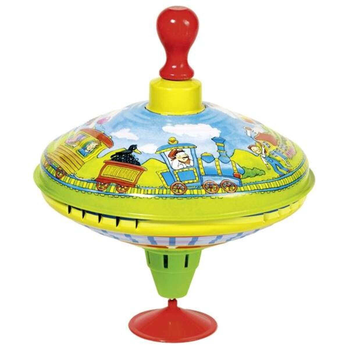 goki Brummkreisel mit Holzgriff Zug