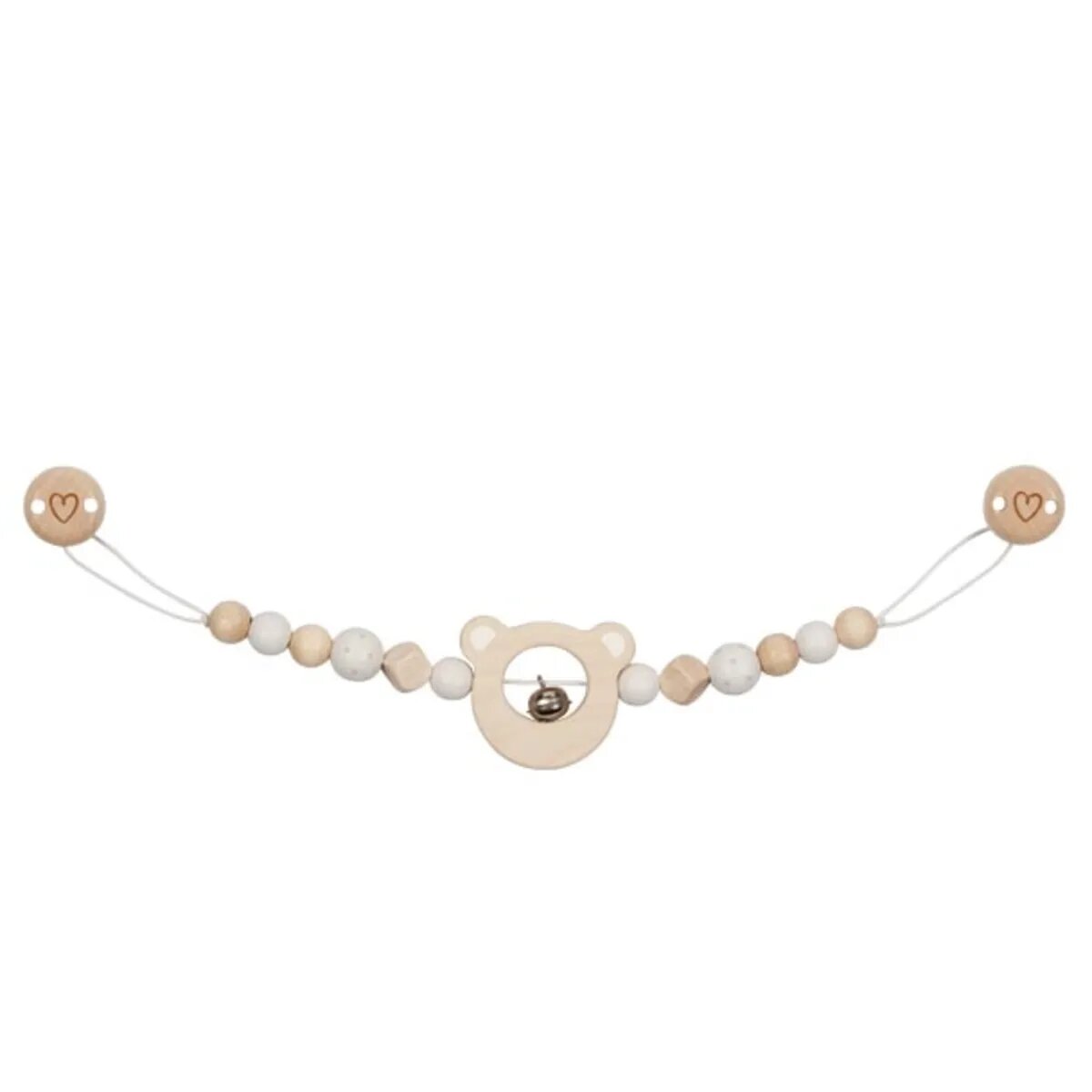 goki Kinderwagenkette Bärenkopf mit Clips