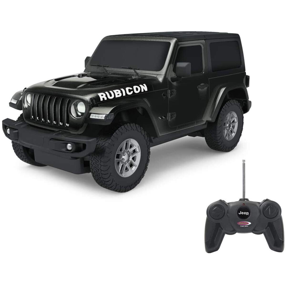 Jamara RC Jeep Wrangler JL 1:24 schwarz 27 MHz-offiziell lizenziert