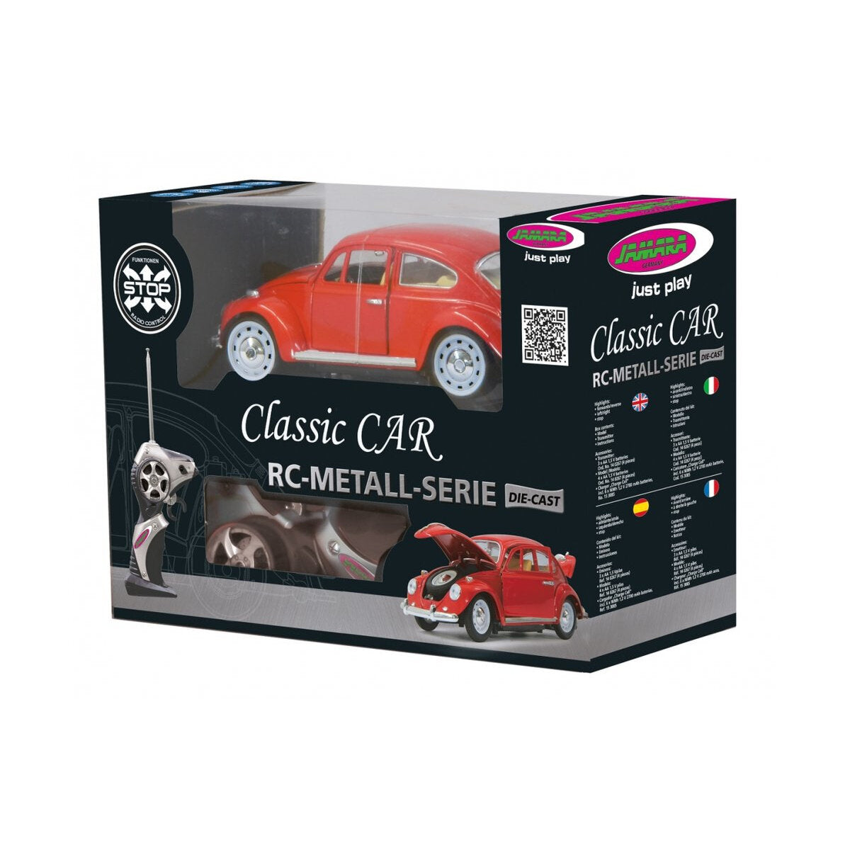 Jamara VW Käfer 1:18 RC Diecast Rot 27MHz