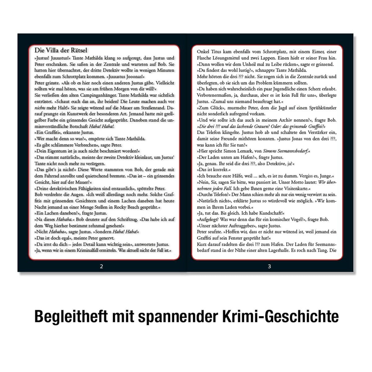 KOSMOS Die drei??? Krimi Puzzle: Die Villa der Rätsel, 300 Teile