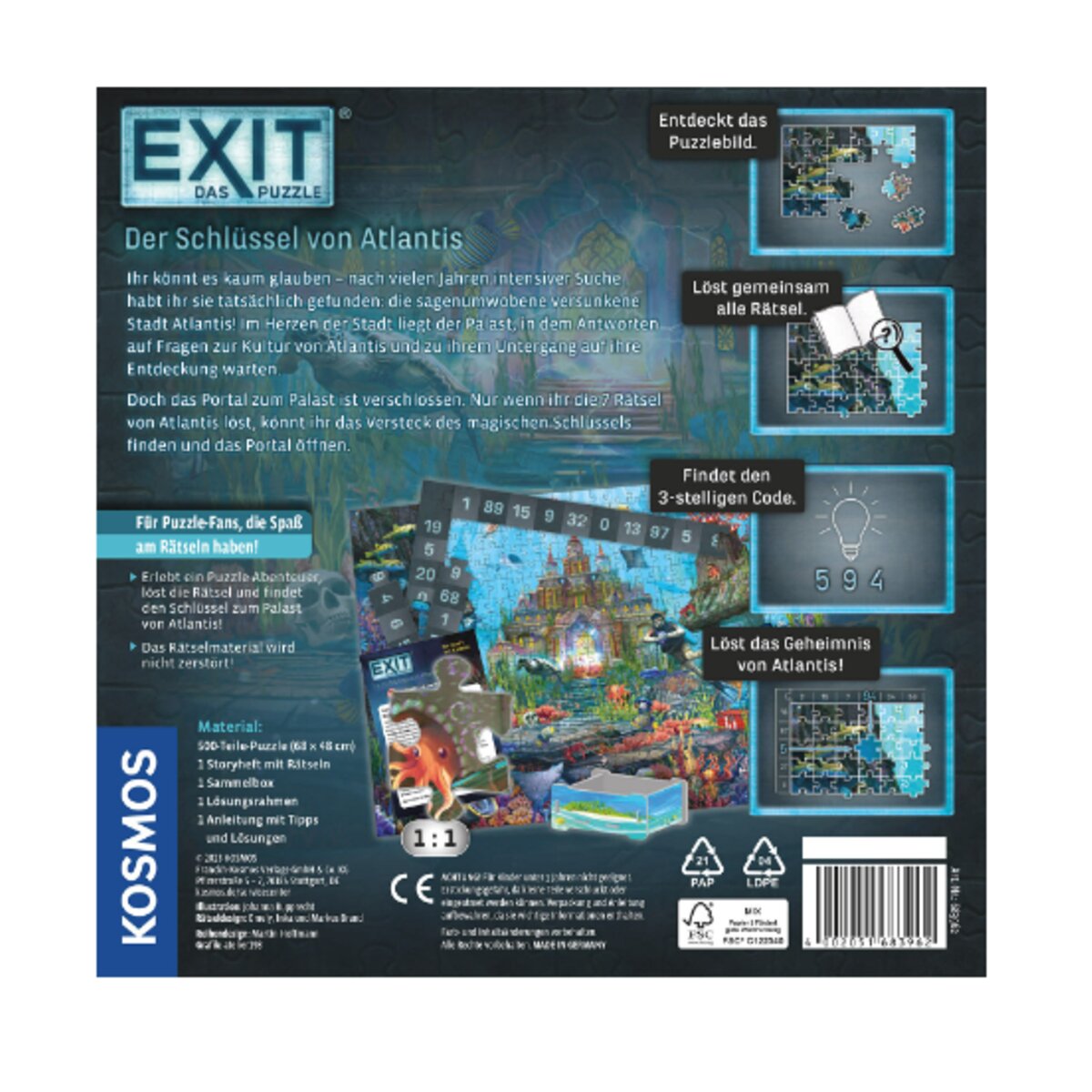 KOSMOS EXIT® - Das Puzzle: Der Schlüssel von Atlantis