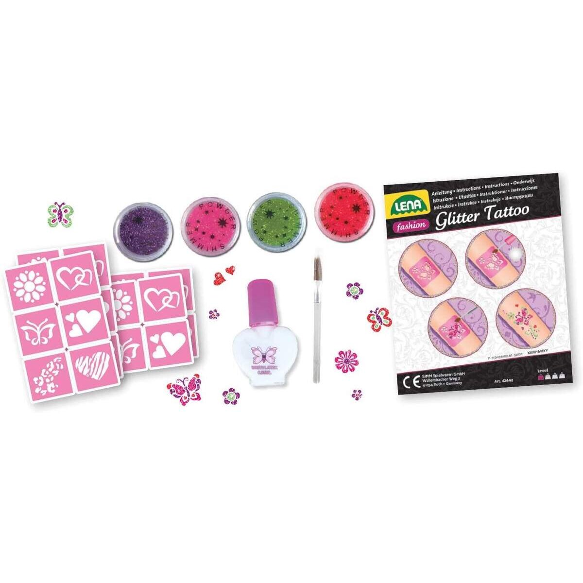 Lena Fashion Glitter Tattoo