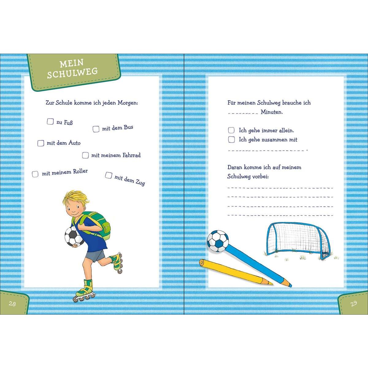 Loewe Mein erster Schultag - Fußball: Eintragbuch zur Einschulung für Jungen