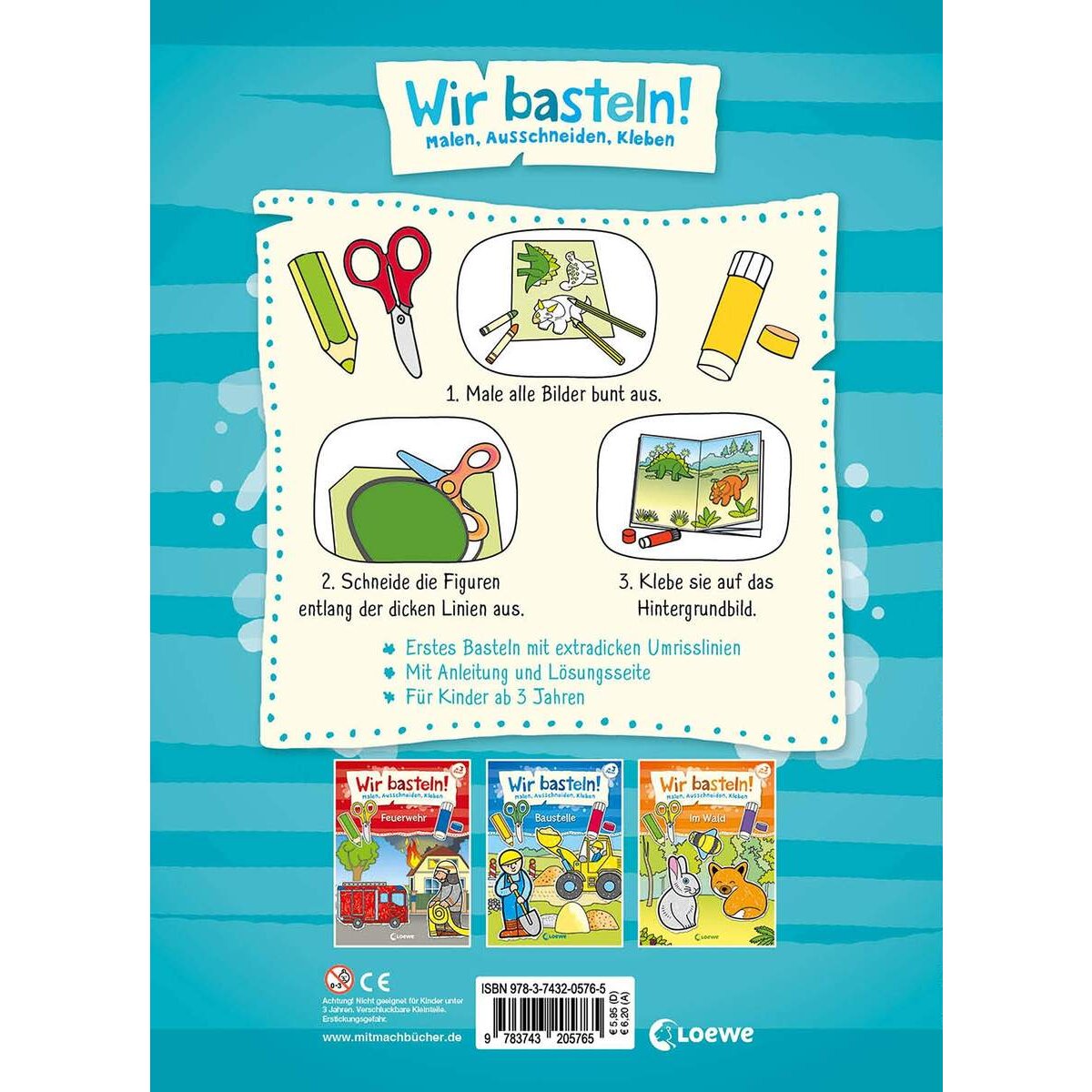 Loewe Wir basteln! - Malen, Ausschneiden, Kleben - Dinos