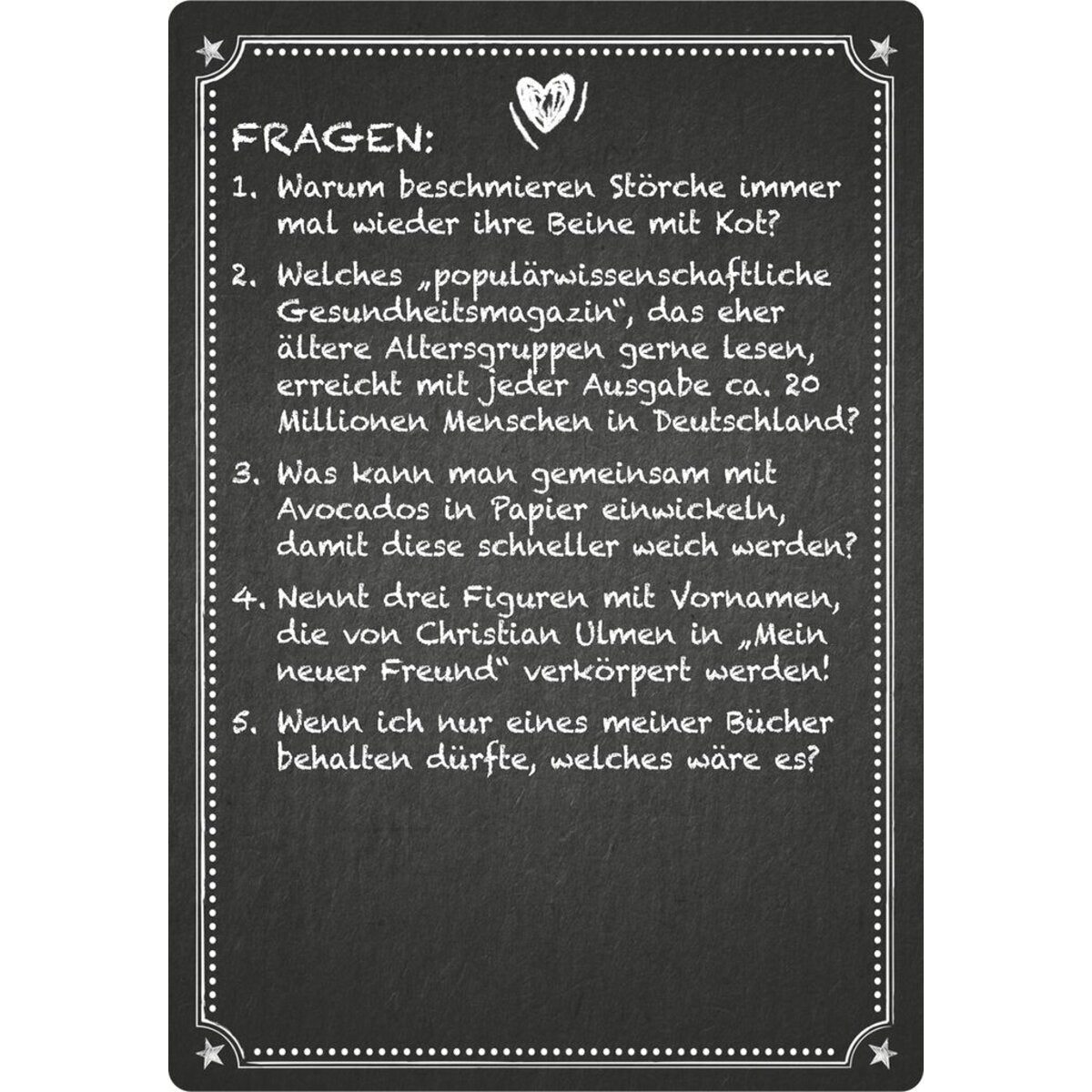 moses. Kneipenquiz - Family & Friends Spezial