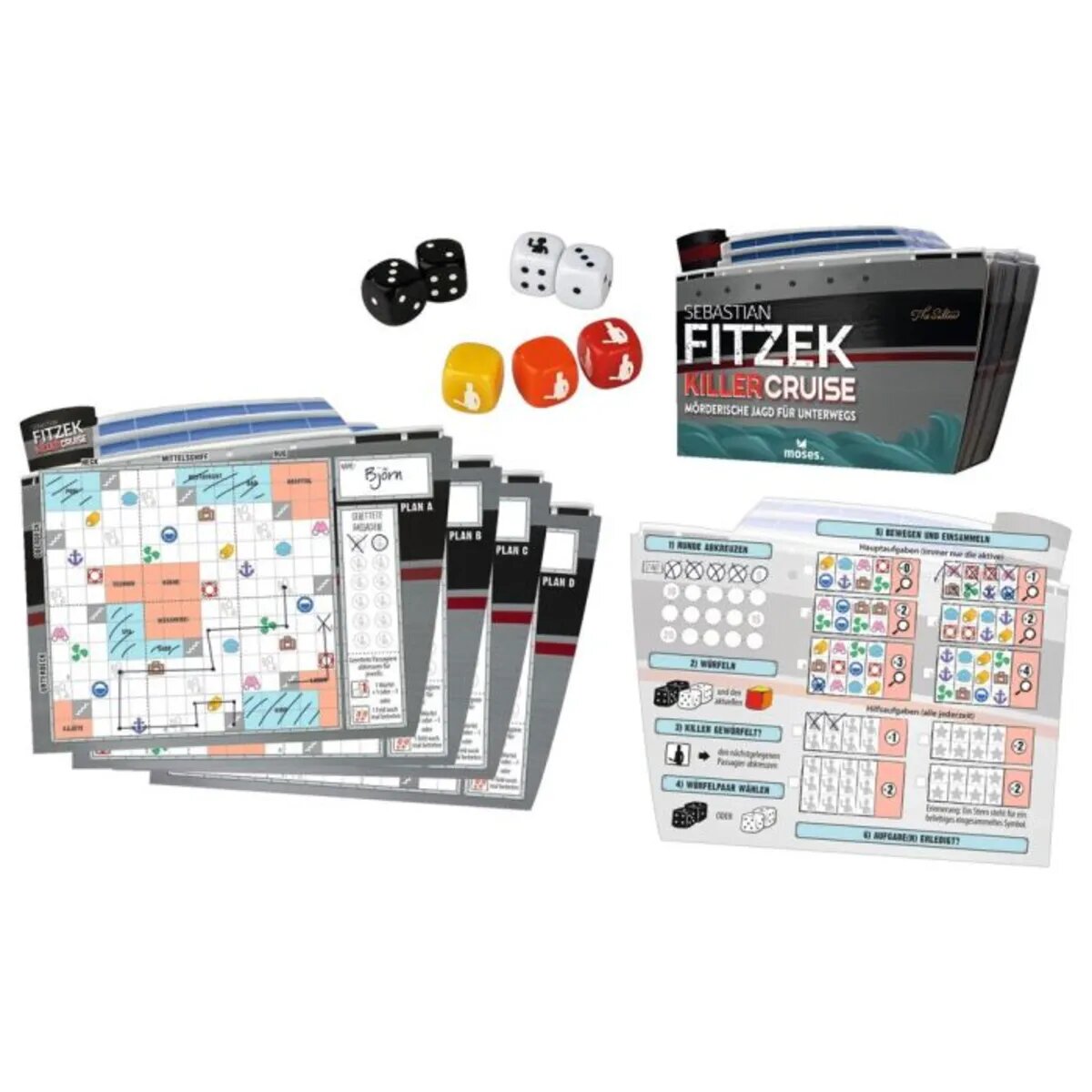 moses. Sebastian Fitzek Killercruise - Das Würfelspiel