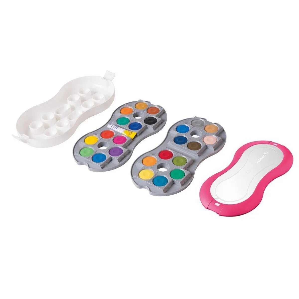 Pelikan Deckfarbkasten Space+ inkl. Deckweiß, 24 Farben, magenta