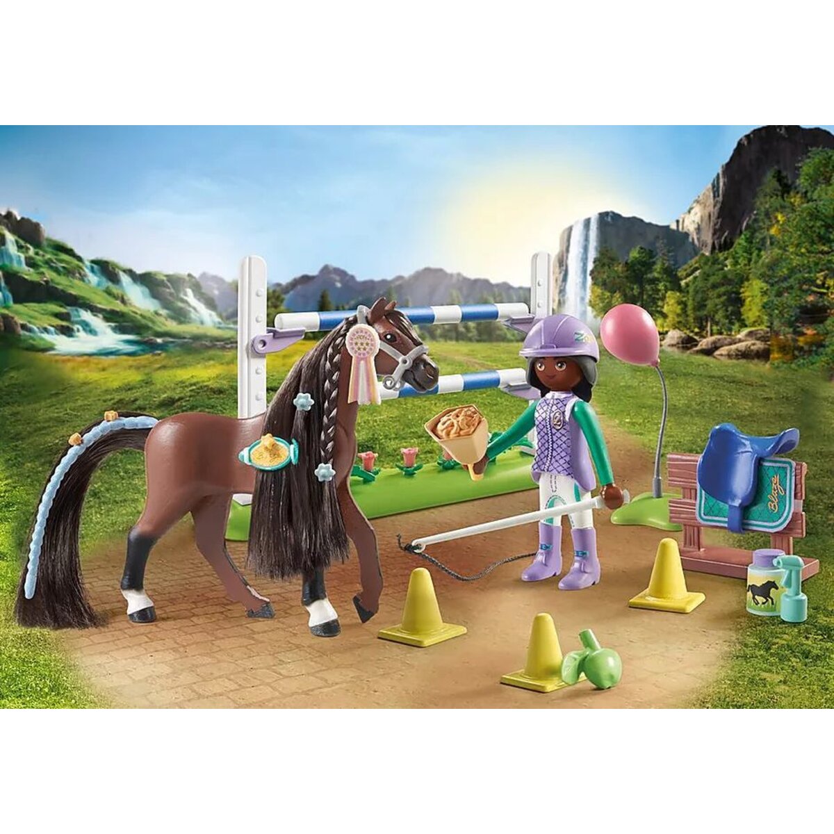 PLAYMOBIL® 71355 Horses of Waterfall - Zoe & Blaze mit Turnierparcours