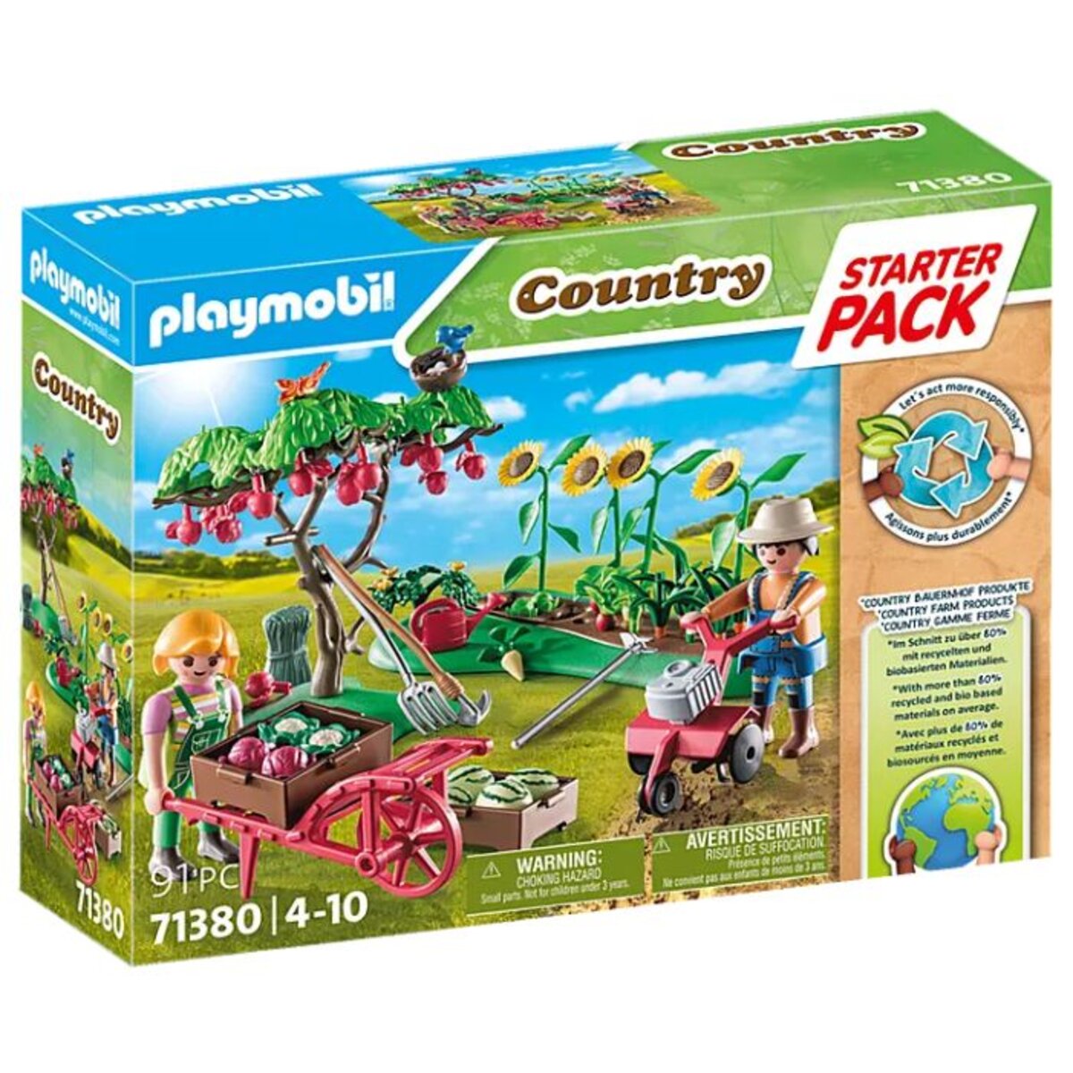 PLAYMOBIL® 71380 Country - Starter Pack Bauernhof Gemüsegarten
