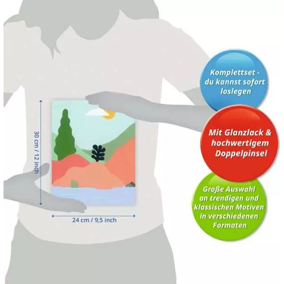 Ravensburger CreArt At the Lake - Malen nach Zahlen für Erwachsene
