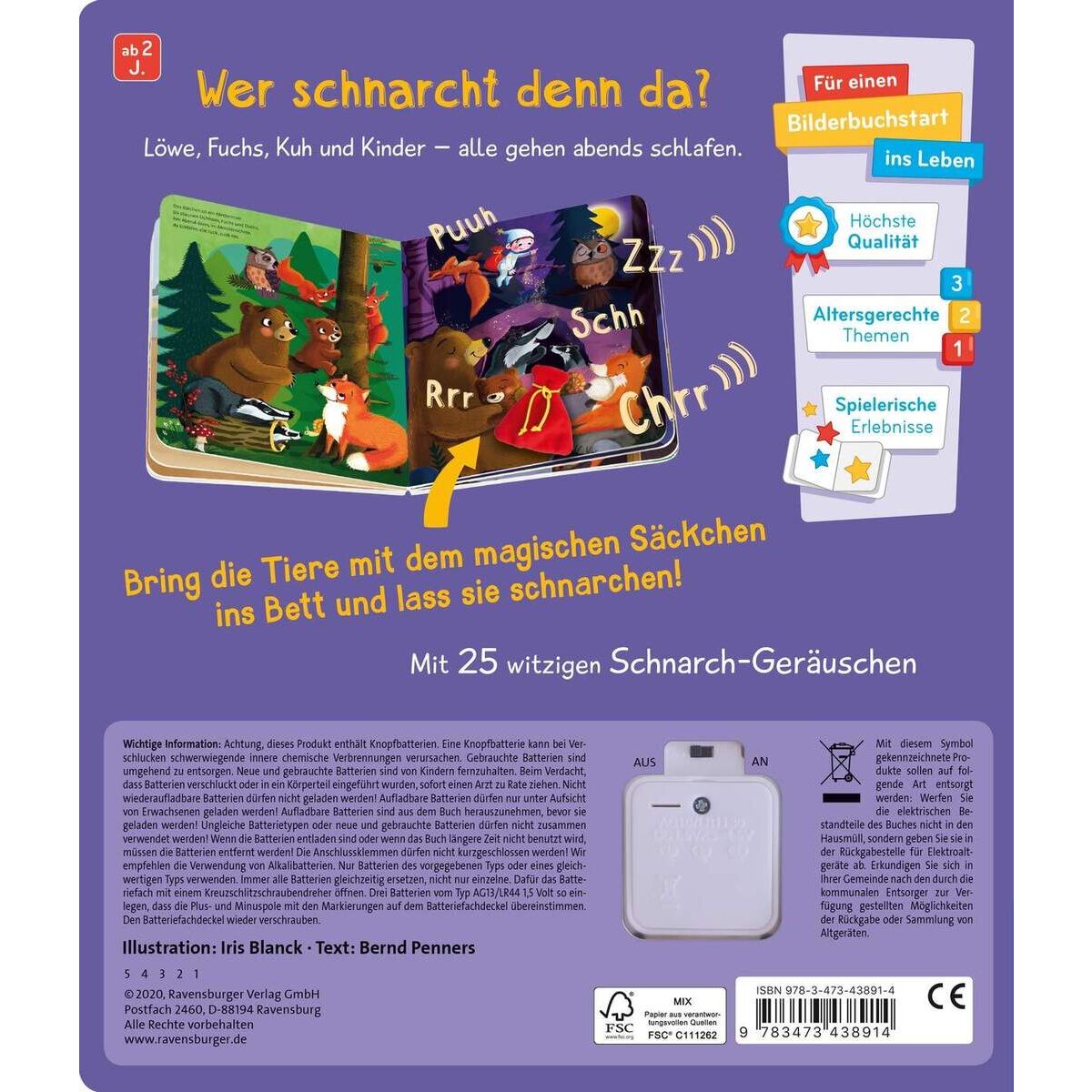 Ravensburger Hör zu, wie die Tiere schnarchen!