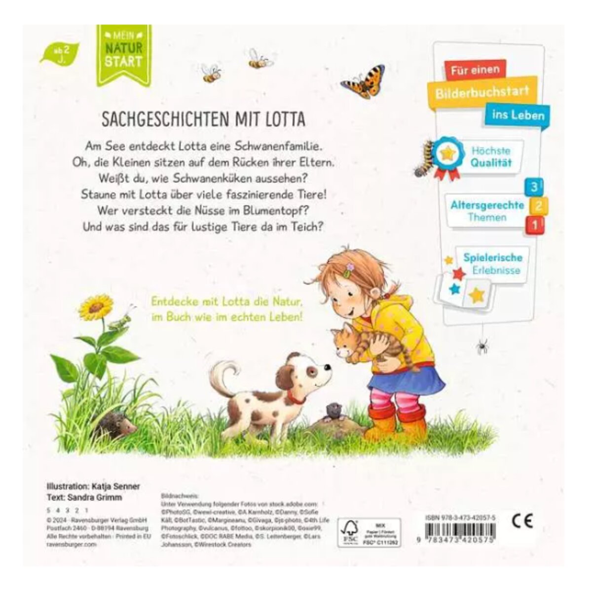 Ravensburger Kinderbuch Lotta liebt Tiere