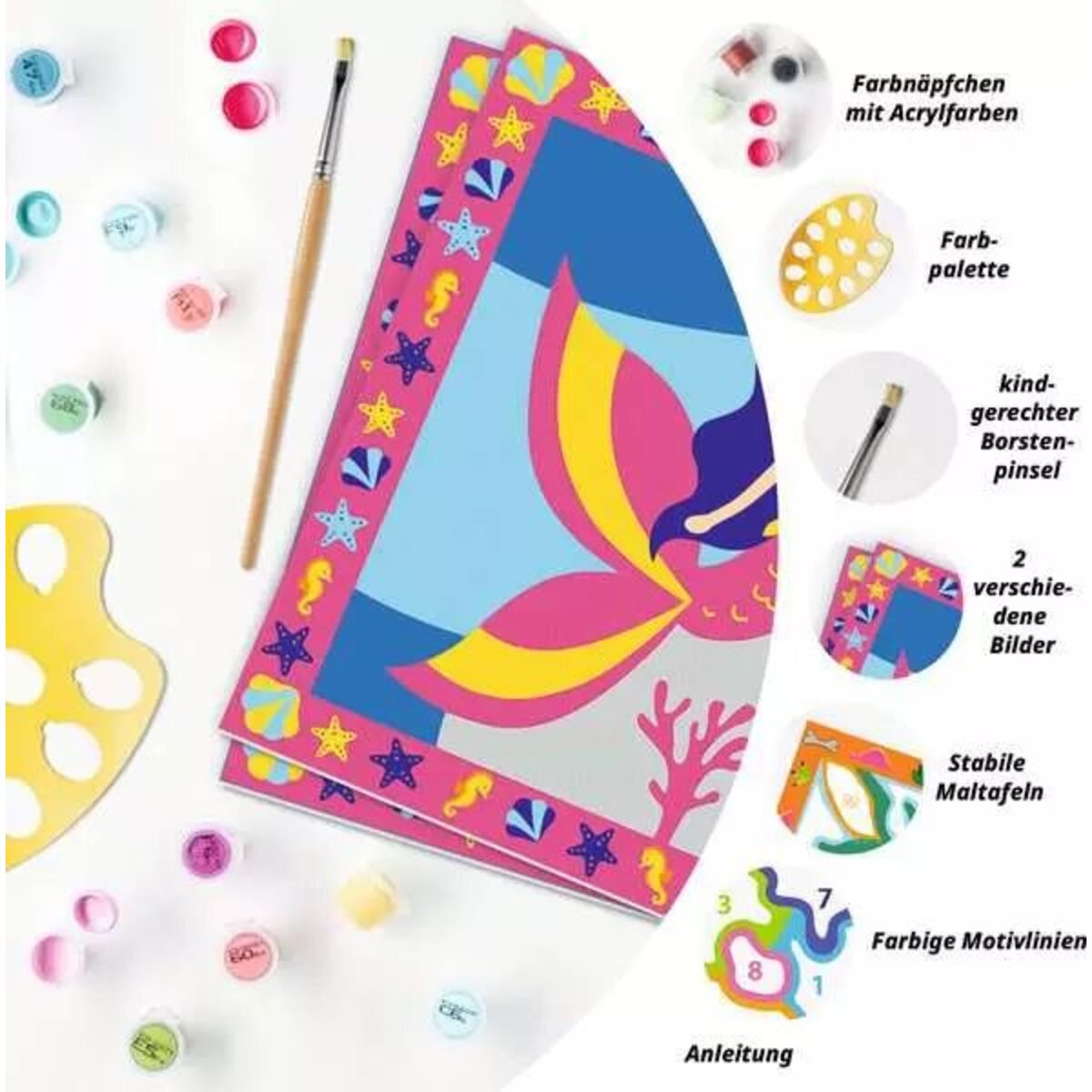 Ravensburger Malen nach Zahlen - Bezaubernde Meerjungfrauen