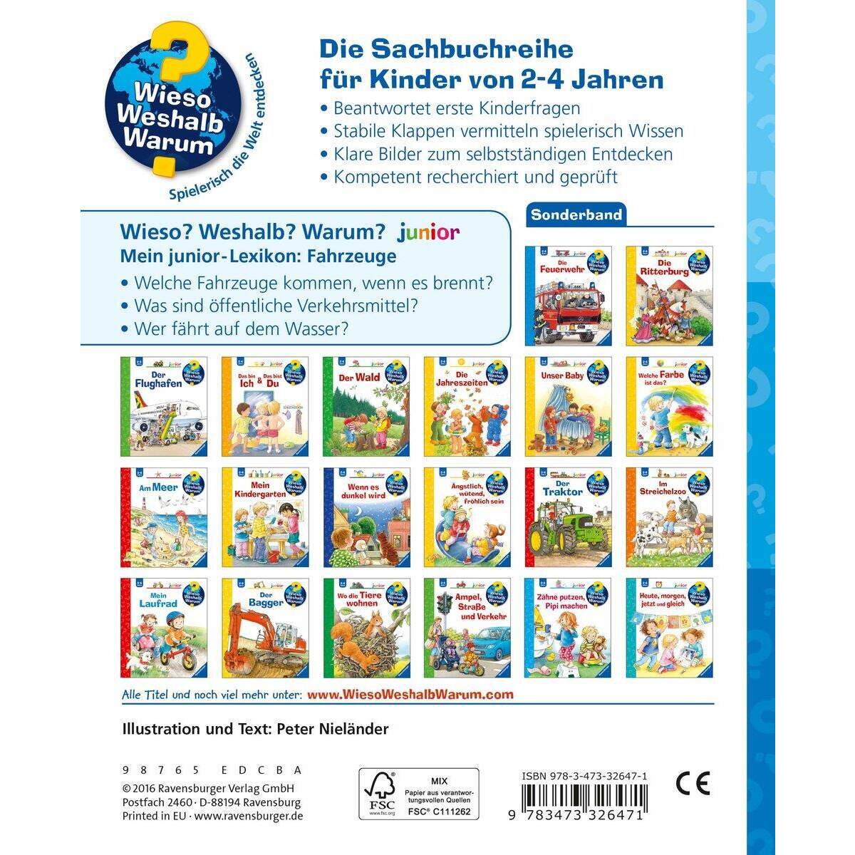 Ravensburger Mein junior-Lexikon - Wieso? Weshalb? Warum? Fahrzeuge