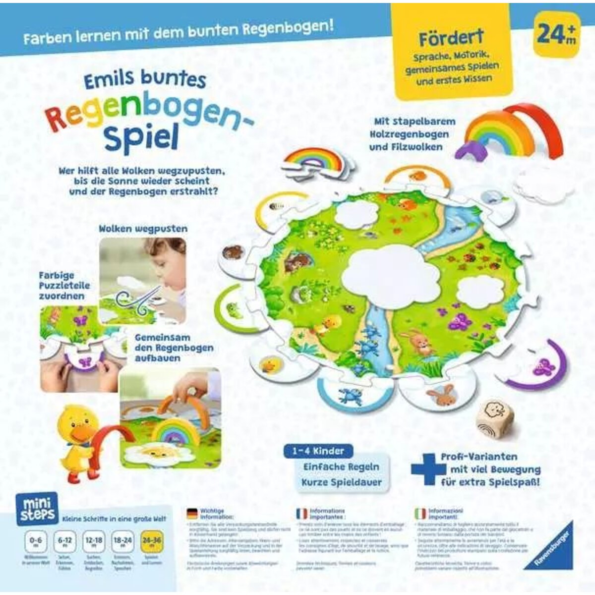 Ravensburger ministeps: Emils buntes Regenbogen-Spiel