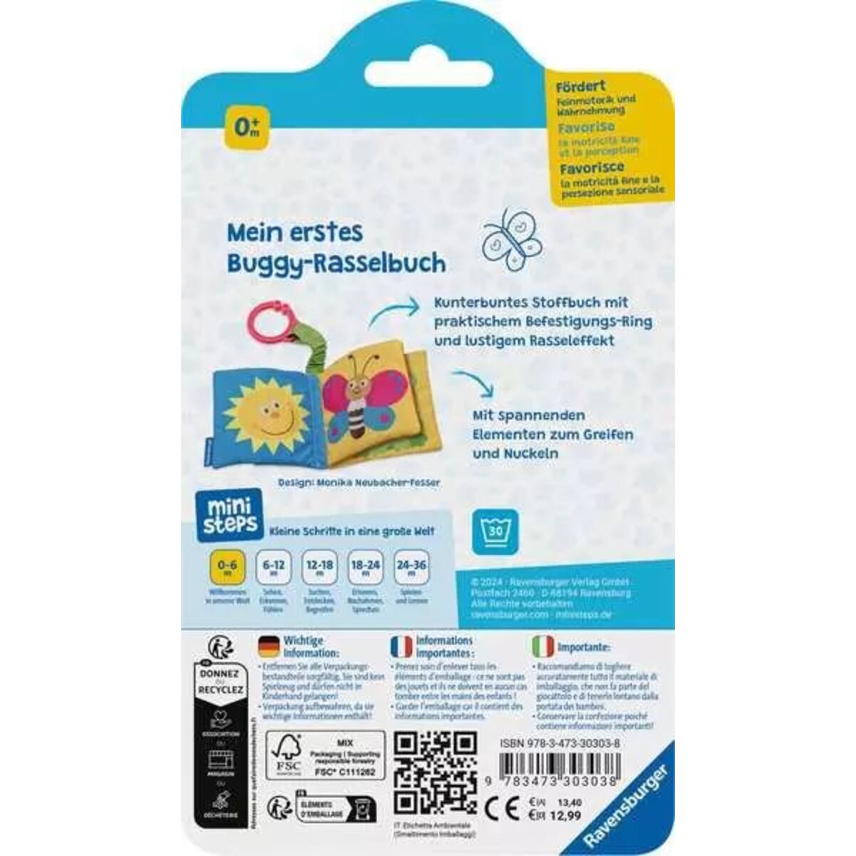 Ravensburger ministeps: Mein erstes Buggy-Rasselbuch