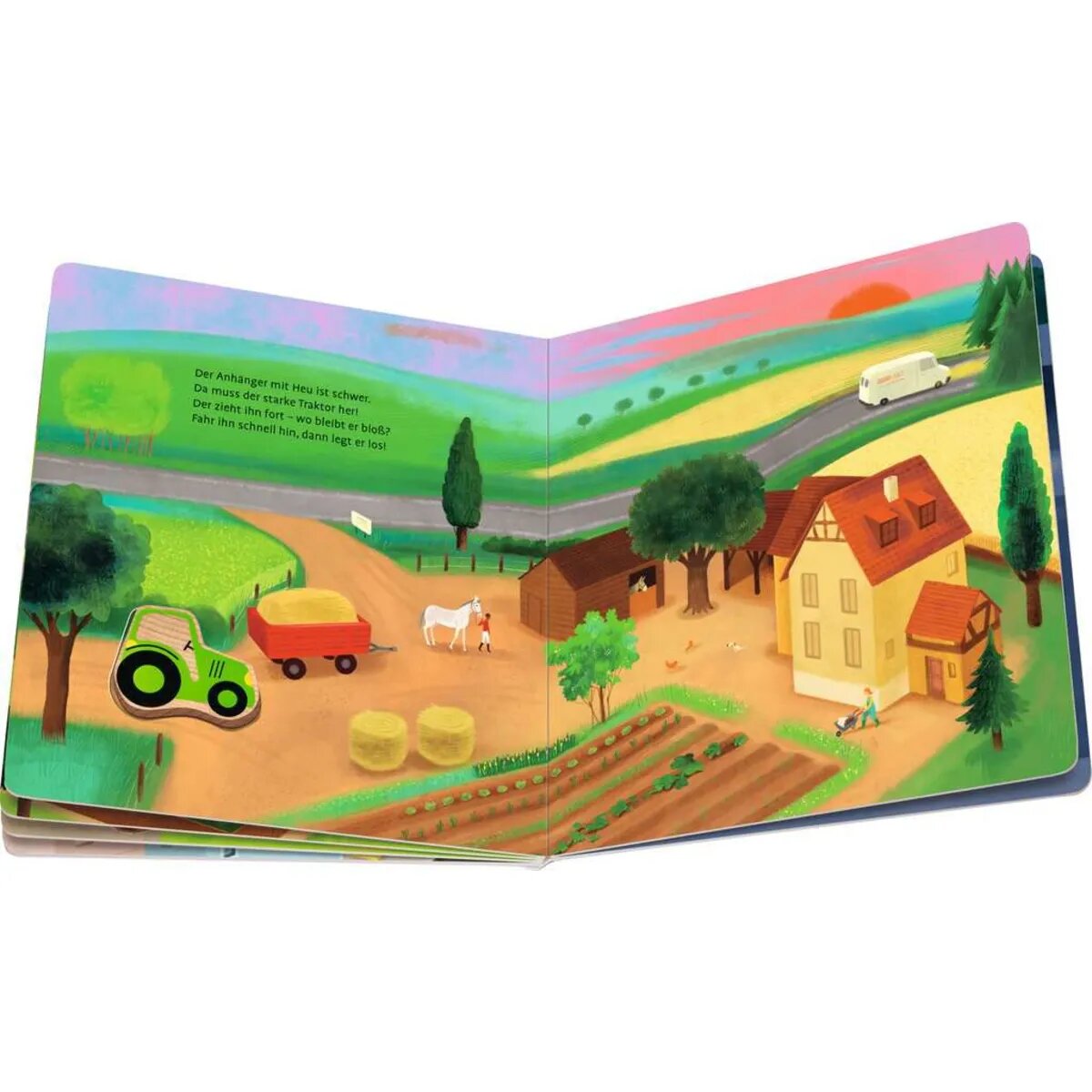 Ravensburger Spiel mit den Fahrzeugen: Mein buntes Holzpuzzle-Buch