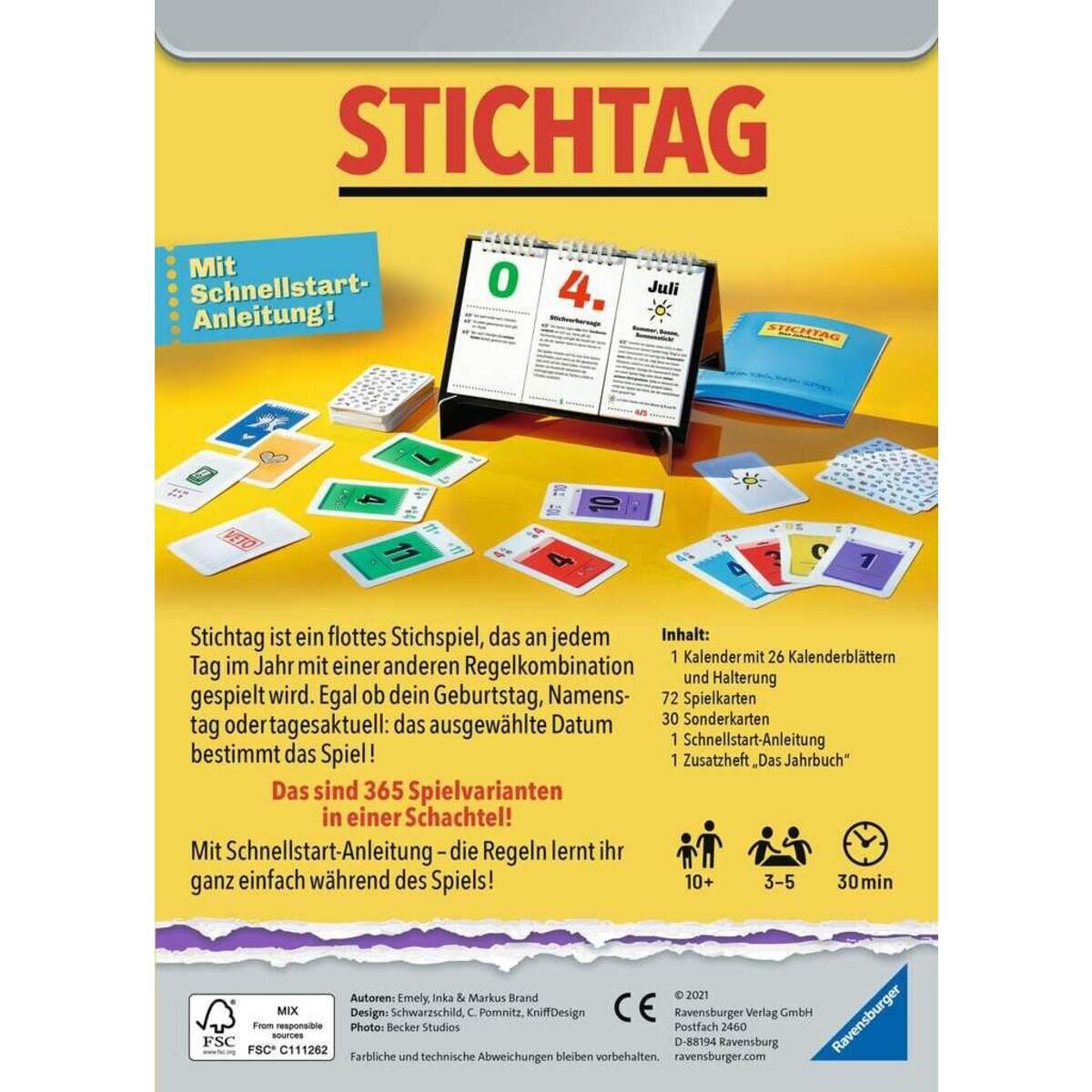 Ravensburger Stichtag – 27047 – Dein Tag, Dein Spiel