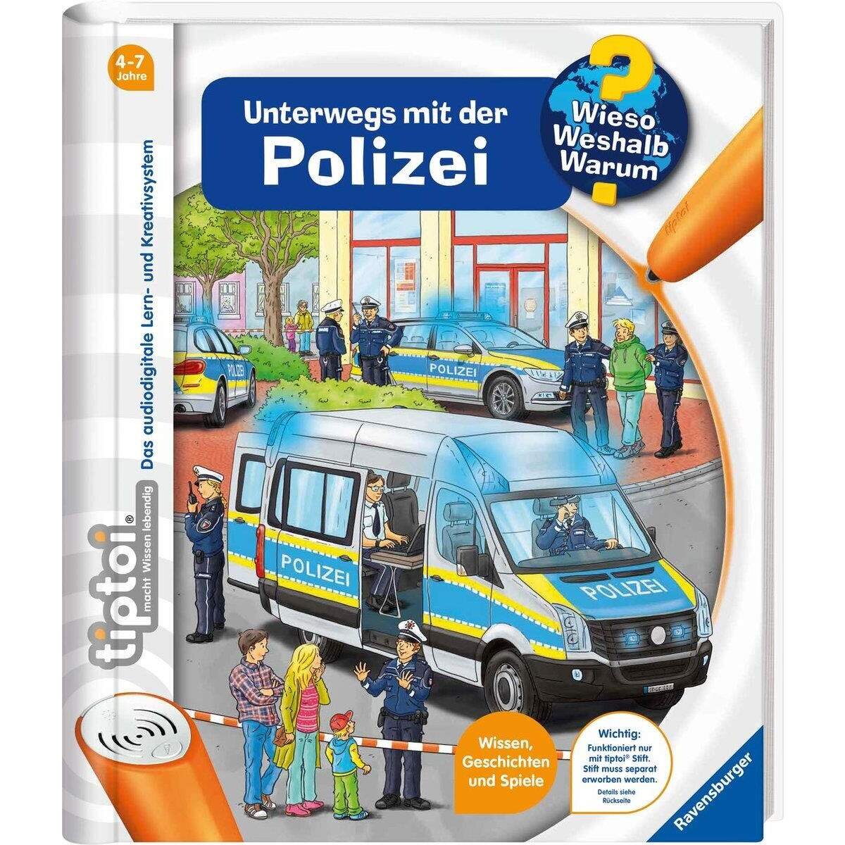 Ravensburger tiptoi Band 22: Unterwegs mit der Polizei - Wieso? Weshalb? Warum?