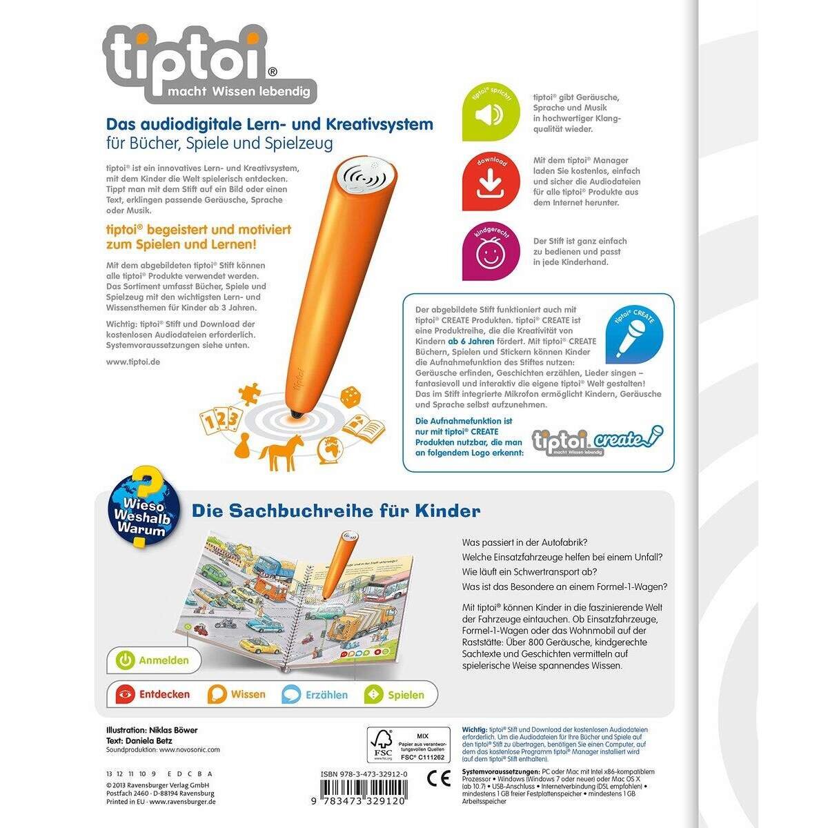 Ravensburger tiptoi® Wieso? Weshalb? Warum? Welt der Fahrzeuge (Band 12)