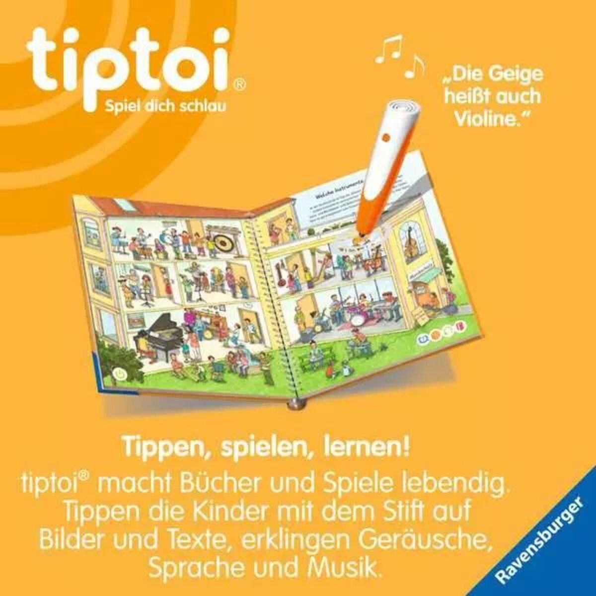 Ravensburger tiptoi® Wieso? Weshalb? Warum? Wir entdecken die Musik