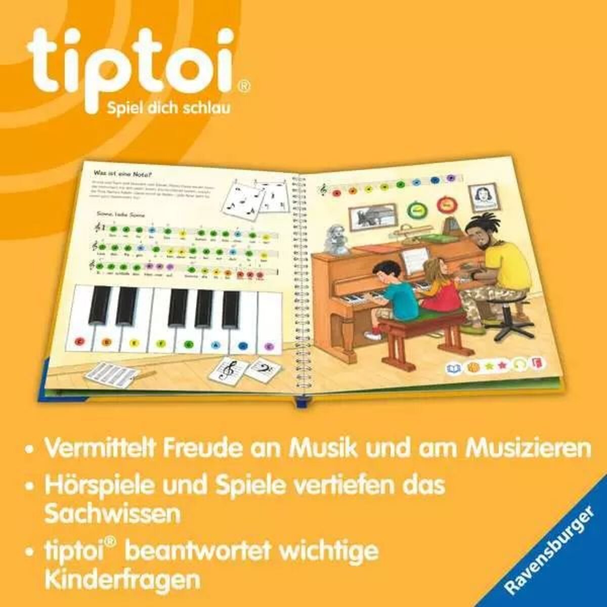 Ravensburger tiptoi® Wieso? Weshalb? Warum? Wir entdecken die Musik