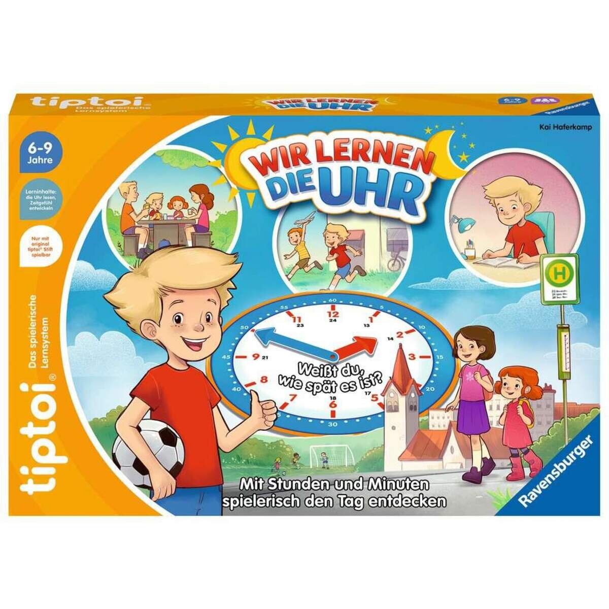 Ravensburger tiptoi® Wir lernen die Uhr - Lernspiel