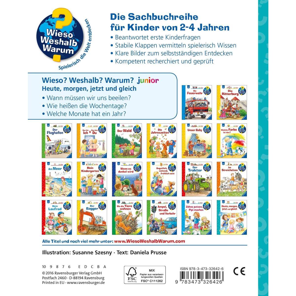 Ravensburger Wieso? Weshalb? Warum? Band. 56: Heute, morgen, jetzt und gleich